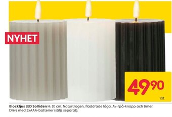 Rusta Blockljus LED Solliden erbjuda