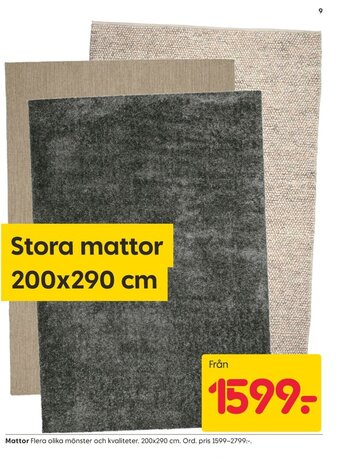 Rusta Mattor erbjuda