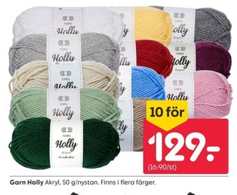 Rusta Garn Holly erbjuda
