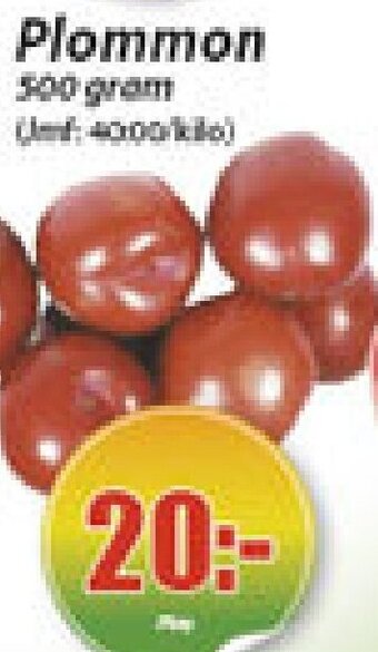 Extra Mjällby Stormarknad Plommon erbjuda