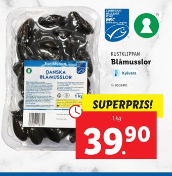 Lidl Blåmusslor erbjuda