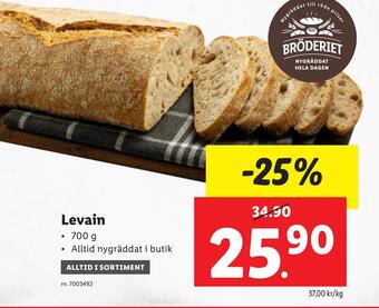 Lidl Levain erbjuda