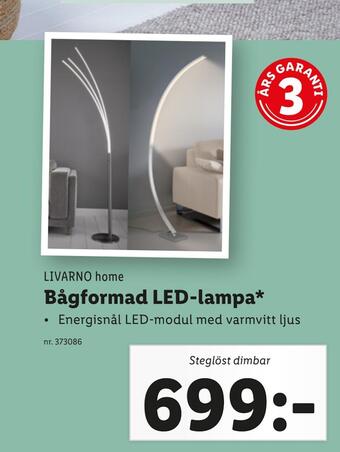 Lidl Bågformad led-lampa erbjuda