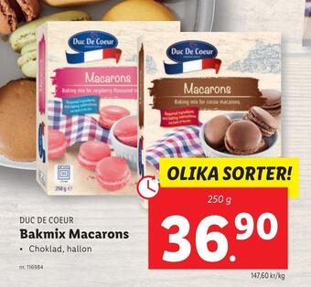 Lidl Bakmix macarons erbjuda