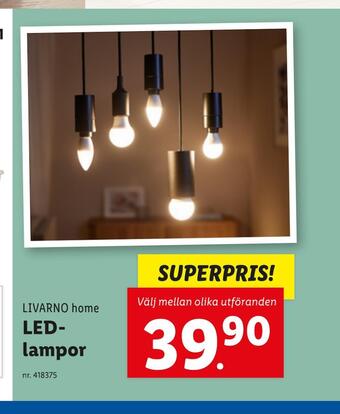 Lidl Led- lampor erbjuda