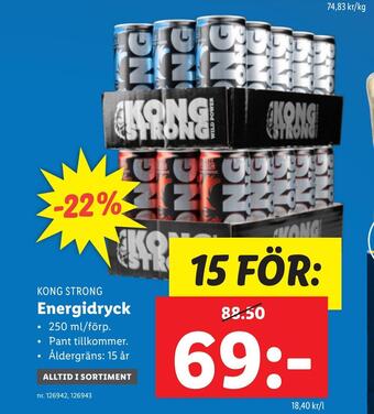 Lidl Energidryck erbjuda
