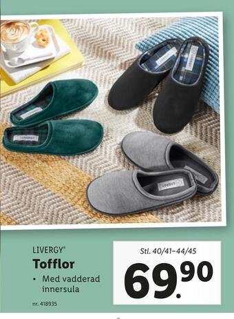 Lidl Tofflor erbjuda