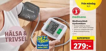 Lidl Medisana blodtrycksmätare erbjuda