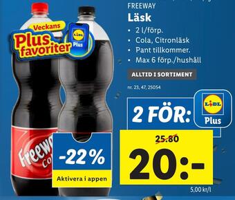 Lidl Läsk erbjuda