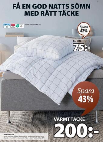 JYSK Varmt täcke erbjuda