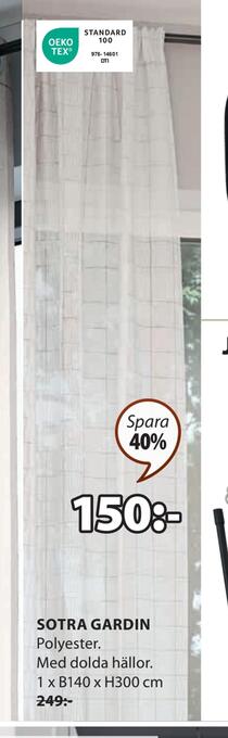 JYSK Sotra gardin erbjuda