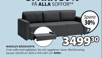 JYSK Marslev bäddsoffa erbjuda