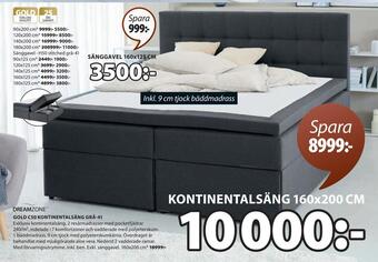 JYSK Gold c50 kontinentalsäng grå-41 erbjuda