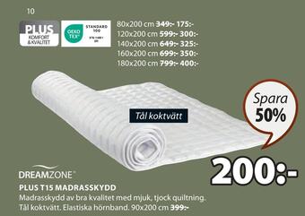 JYSK Plus t15 madrasskydd erbjuda