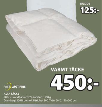 JYSK Varmt täcke erbjuda