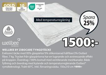 JYSK Wellbee by zibocare tyngdtäcke erbjuda