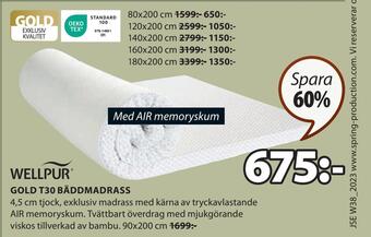JYSK Gold t30 bäddmadrass erbjuda