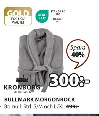 JYSK Bullmark morgonrock erbjuda