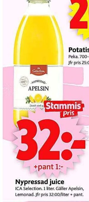 ICA Supermarket Nypressad juice erbjuda