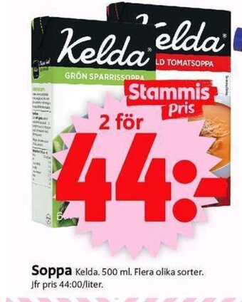 ICA Supermarket Soppa Kelda. 500 ml. erbjuda