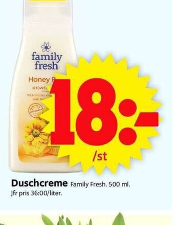 Duschcreme Family Fresh. 500 ml.