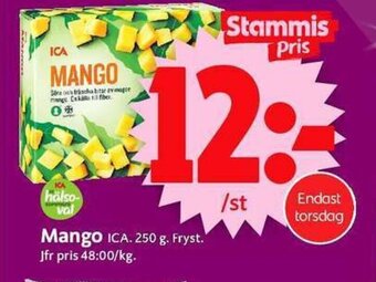 ICA Supermarket Mango ICA. 250 g. erbjuda