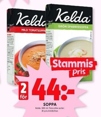 ICA Kvantum SOPPA Kelda. 500 ml erbjuda