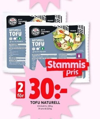 ICA Kvantum TOFU NATURELL erbjuda