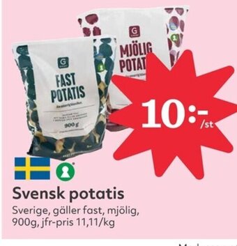 Hemköp Svensk potatis erbjuda