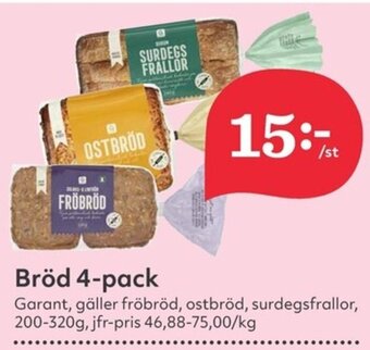 Hemköp Bröd 4-pack erbjuda