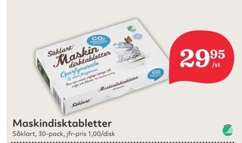 Hemköp Maskindisktabletter Såklart, 30-pack erbjuda
