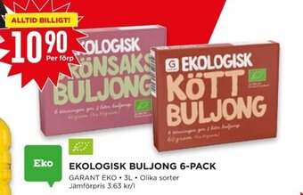 Willys EKOLOGISK BULJONG 6-PACK erbjuda