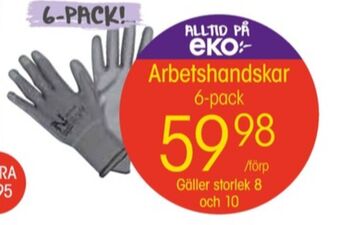 EKO Nelson garden arbetshandskar erbjuda