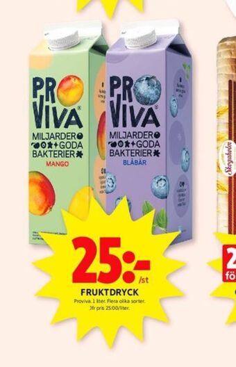 ICA Kvantum Proviva fruktdryck erbjuda