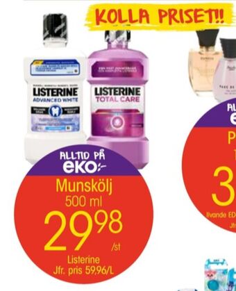 EKO Listerine munskölj erbjuda