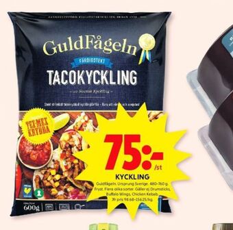 ICA Kvantum Guldfågeln tacokyckling erbjuda