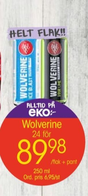 EKO Wolverine energidryck erbjuda