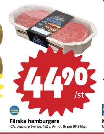 ICA Nära Ica hamburgare erbjuda