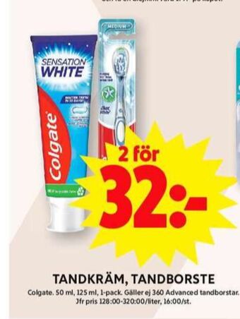ICA Maxi Colgate tandborste erbjuda