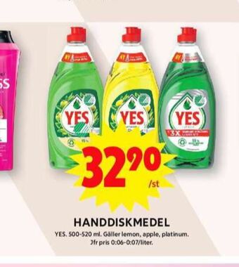 ICA Maxi Yes handdiskmedel erbjuda