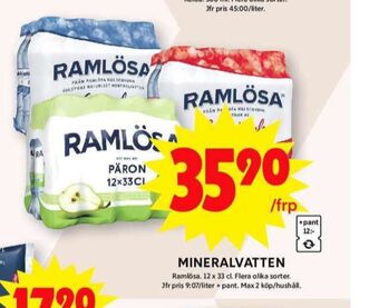 ICA Maxi Granatäpple mineralvatten erbjuda