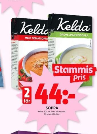 ICA Kvantum Kelda soppor erbjuda