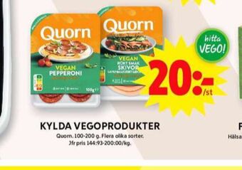 ICA Maxi Quorn vegetarpålägg erbjuda