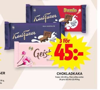ICA Maxi Geisha chokladkaka erbjuda