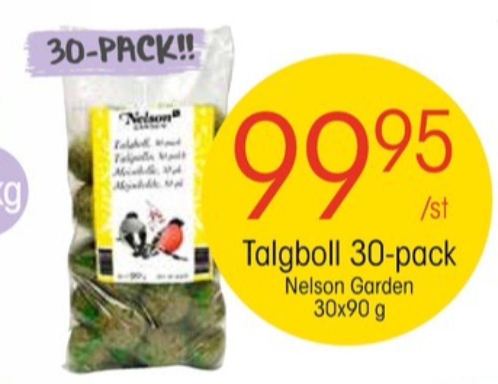 EKO Nelson garden talgbollar erbjuda
