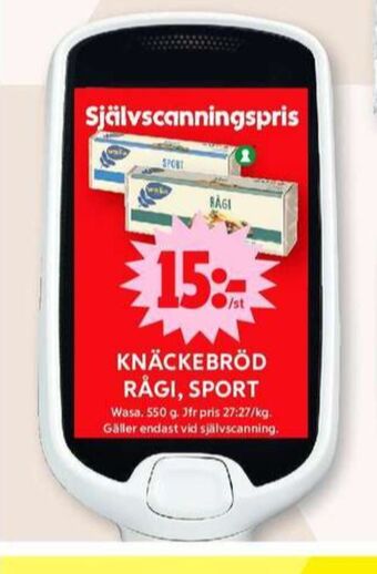 ICA Maxi Rågi knäckebröd erbjuda