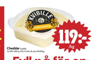 ICA Nära Kvibille cheddar erbjuda
