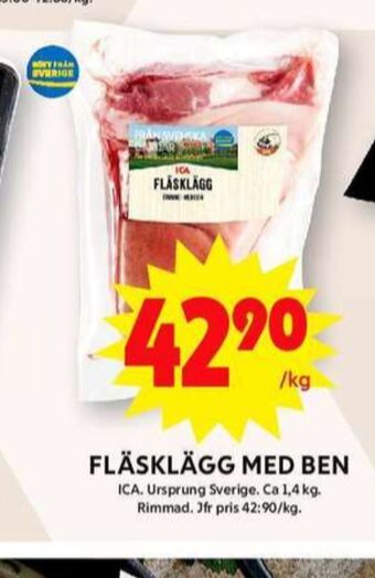 ICA Maxi Ica fläsklägg erbjuda