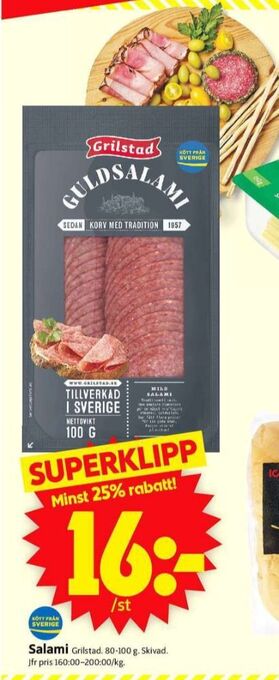 ICA Supermarket Grilstad salami erbjuda