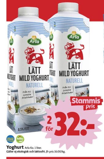 ICA Nära Arla yoghurt erbjuda